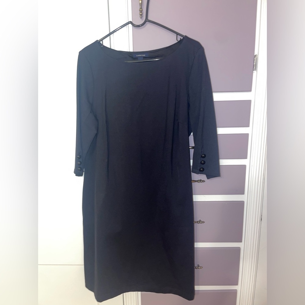 Lands End Women Black dress size 18